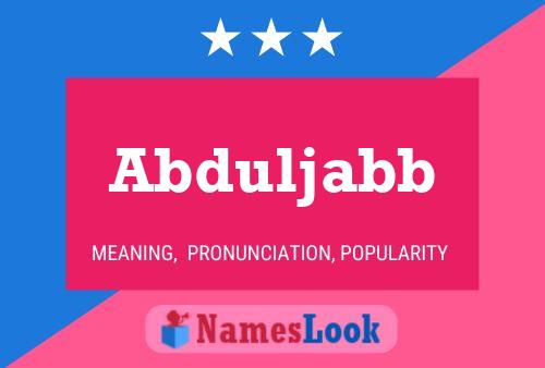 Abduljabb Namensposter