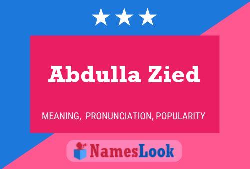 Abdulla Zied Namensposter