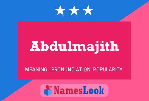 Abdulmajith Namensposter