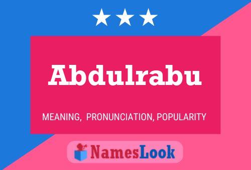 Abdulrabu Namensposter