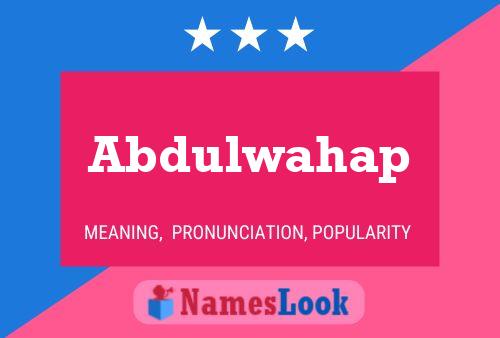 Abdulwahap Namensposter