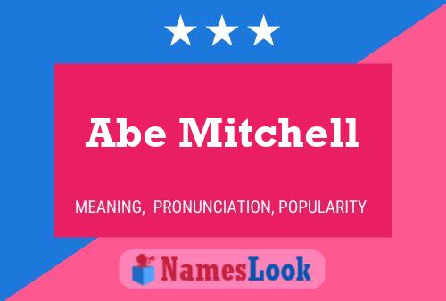 Abe Mitchell Namensposter