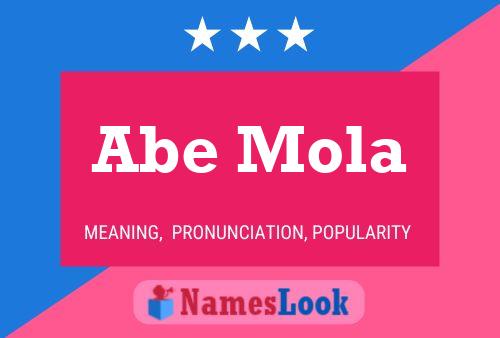 Abe Mola Namensposter