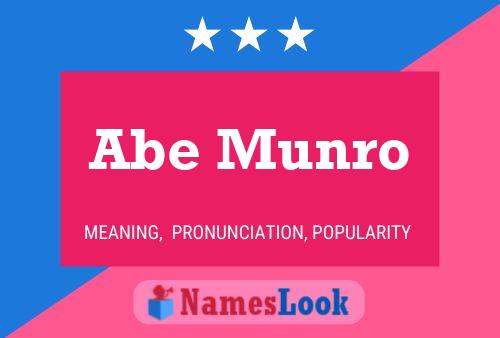 Abe Munro Namensposter