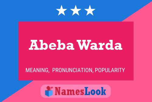 Abeba Warda Namensposter