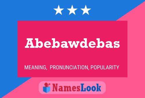 Abebawdebas Namensposter