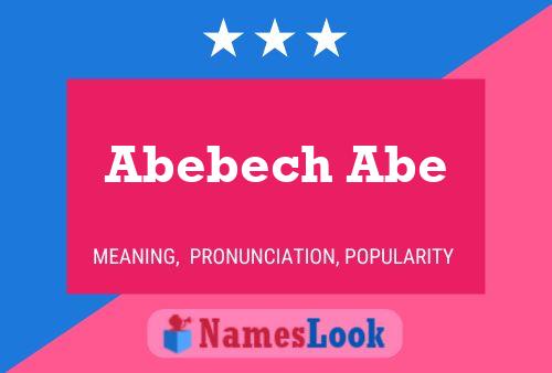 Abebech Abe Namensposter