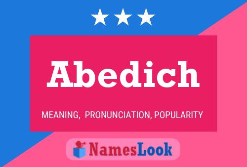 Abedich Namensposter