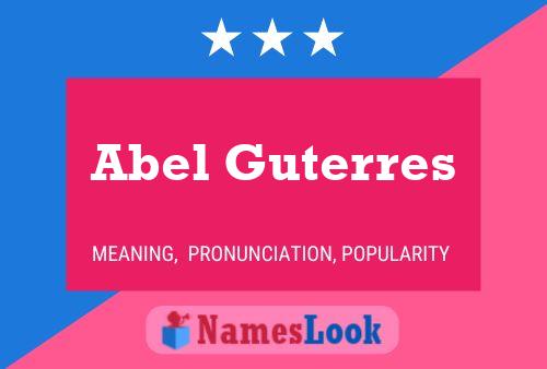 Abel Guterres Namensposter