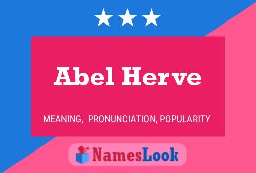 Abel Herve Namensposter