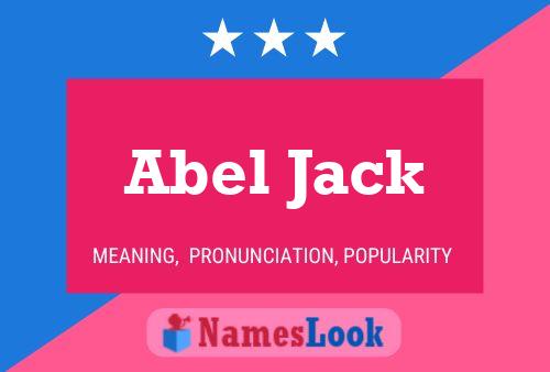 Abel Jack Namensposter