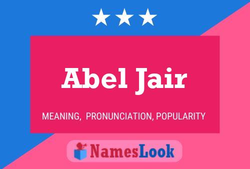 Abel Jair Namensposter