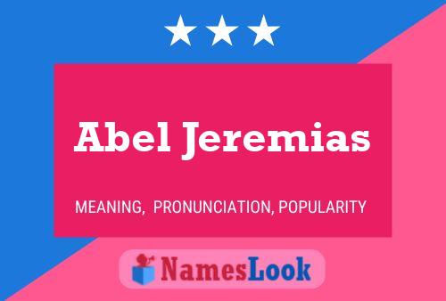 Abel Jeremias Namensposter