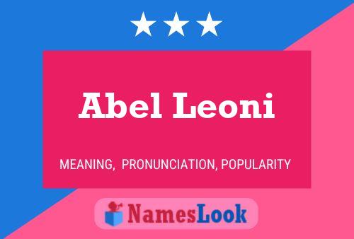 Abel Leoni Namensposter