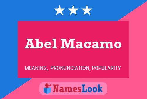 Abel Macamo Namensposter