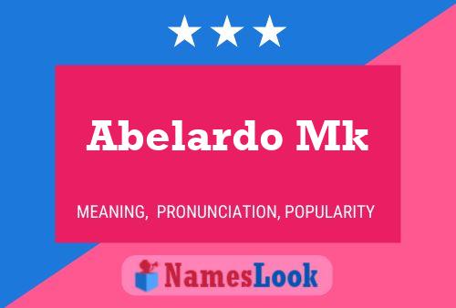 Abelardo Mk Namensposter