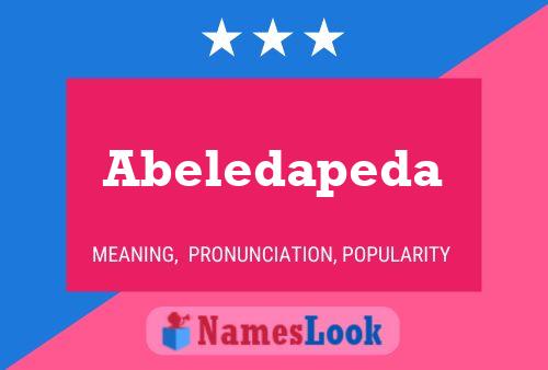 Abeledapeda Namensposter