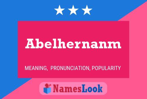 Abelhernanm Namensposter