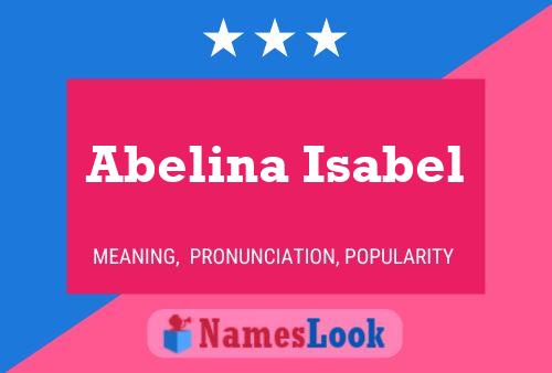 Abelina Isabel Namensposter