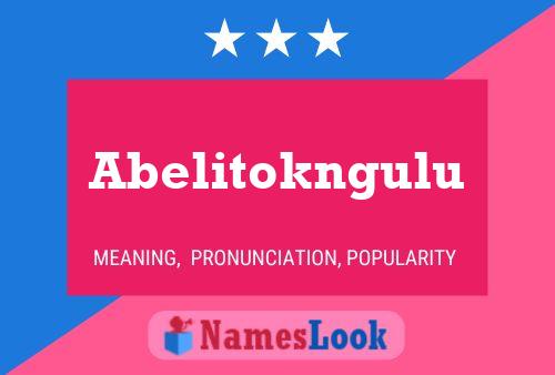 Abelitokngulu Namensposter