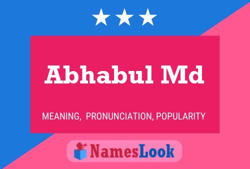 Abhabul Md Namensposter