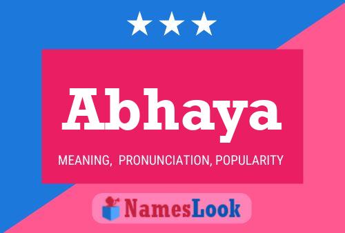 Abhaya Namensposter