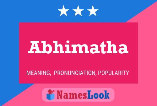 Abhimatha Namensposter