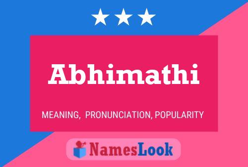 Abhimathi Namensposter