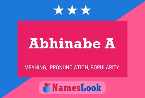 Abhinabe A Namensposter