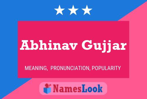 Abhinav Gujjar Namensposter