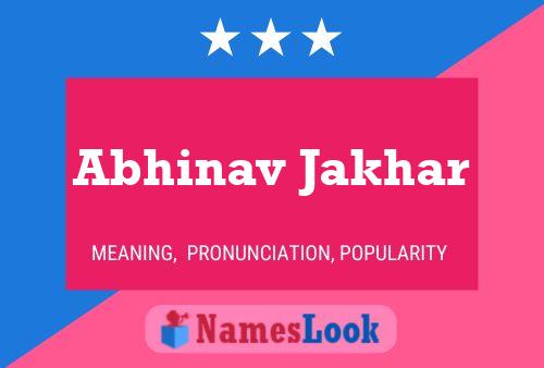 Abhinav Jakhar Namensposter