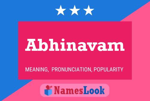 Abhinavam Namensposter