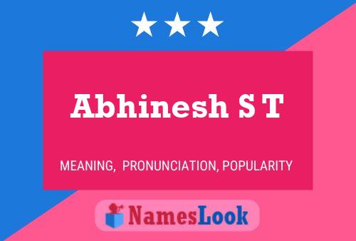 Abhinesh S T Namensposter