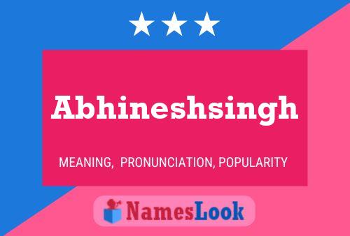 Abhineshsingh Namensposter