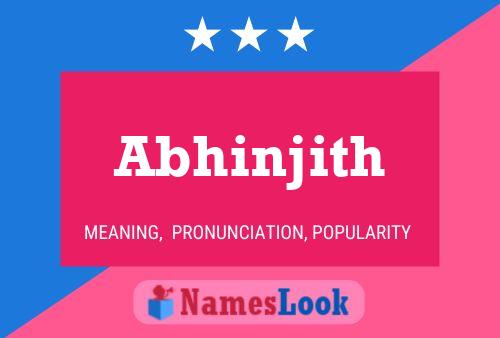 Abhinjith Namensposter