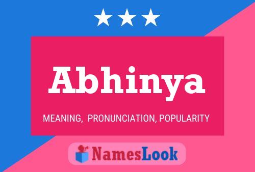 Abhinya Namensposter