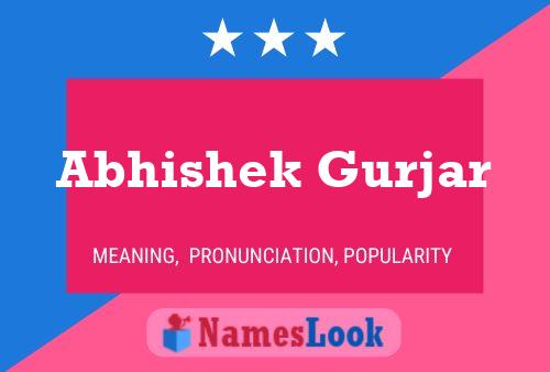 Abhishek Gurjar Namensposter