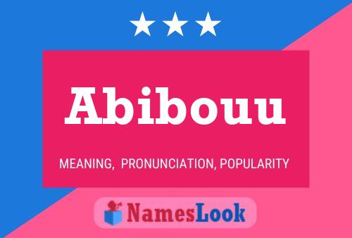 Abibouu Namensposter