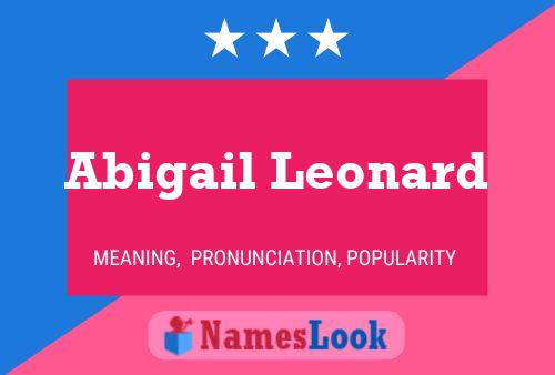 Abigail Leonard Namensposter