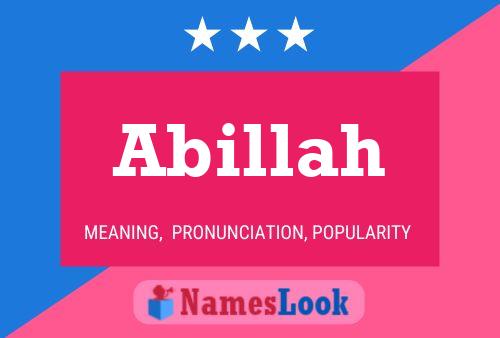 Abillah Namensposter