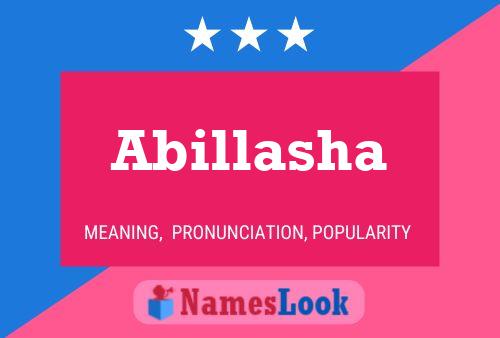 Abillasha Namensposter