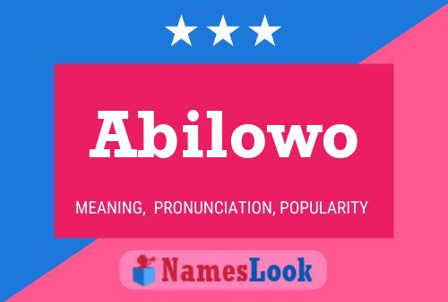 Abilowo Namensposter