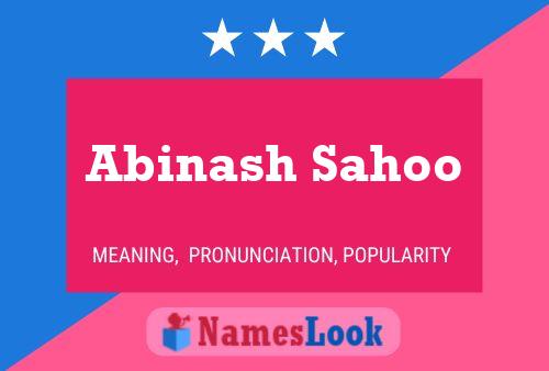 Abinash Sahoo Namensposter