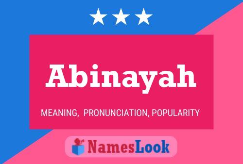 Abinayah Namensposter