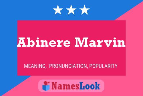 Abinere Marvin Namensposter