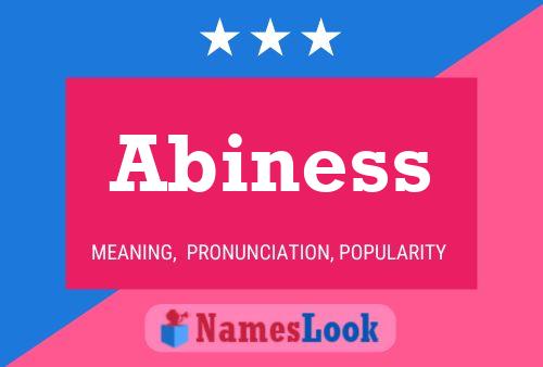 Abiness Namensposter