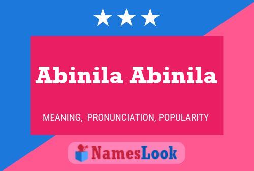 Abinila Abinila Namensposter