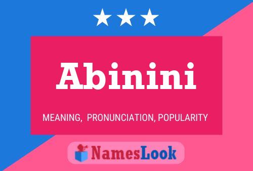 Abinini Namensposter