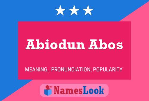 Abiodun Abos Namensposter