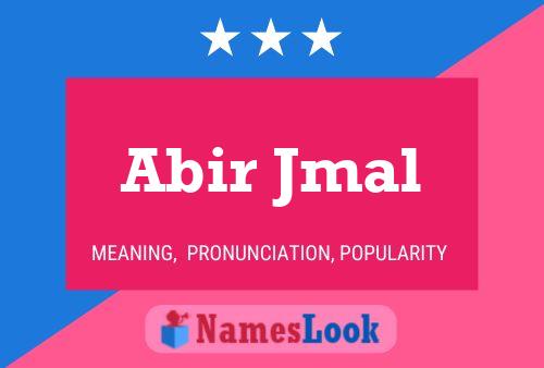 Abir Jmal Namensposter